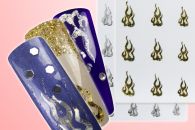  Nail Art Nail Flames Sticker...