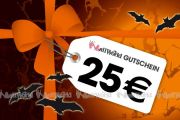 25 EUR - Halloween-Wertgutschein zum Selbstausdrucken