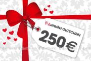 250 EUR - Valentinstag-Wertgutschein zum Selbstausdrucken 
