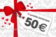 50 EUR - Valentinstag-Wertgutschein zum Selbstausdrucken 