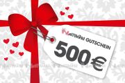 500 EUR - Valentinstag-Wertgutschein zum Selbstausdrucken 