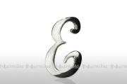 Einlege - Initial, silber - E