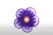 Fimo - Nail Flowers - lila