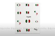 Nail Art Flaggen-Decals - Italien 