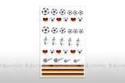 Nail Art Fussball Sticker