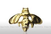 Motive ohne Cirkonia, 14 KT. Echtgold - Biene