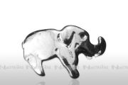Nagel - Embleme, silber - Elefant