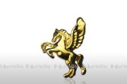 Nagel - Embleme, hartvergoldet - fliegendes Pferd