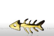 Nagel - Embleme, hartvergoldet - Fischgrte klein