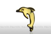 Nagel - Embleme, hartvergoldet - Delphin links springend