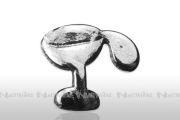 Nagel - Embleme, silber - Champagnerglas