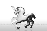 Nagel - Embleme, silber - Einhorn