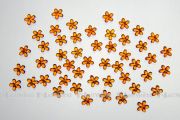 Nail Art Flower Power Strasssteinchen aus Acryl - orange