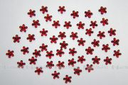 Nail Art Flower Power Strasssteinchen aus Acryl - rot