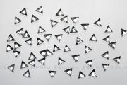 Nail Art Strasssteinchen aus Acryl Dreiecke - chrystal