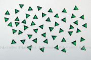 Nail Art Strasssteinchen aus Acryl Dreiecke - smaragdgrn