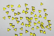 Nail Art Strasssteinchen aus Acryl Dreiecke - gelb