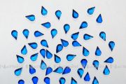 Nail Art Strasssteinchen aus Acryl Tropfen - hellblau