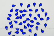 Nail Art Strasssteinchen aus Acryl Tropfen - saphirblau