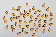 Nail Art Strasssteinchen aus Acryl Tropfen - orange