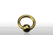 Nail Piercing Ring klein - Durchmesser 4 mm , Kugel 1,5 mm