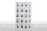Nail Sticker Flames - Gold