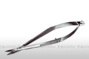 Hautschere mit Federgriff, gebogen - Stainless steel -...