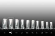 Precision crystal Tips - Nachfllung 50 Stk.- Gr. 2