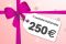 250 EUR - Geburstags-Wertgutschein zum Selbstausdrucken