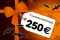 250 EUR - Halloween-Wertgutschein zum Selbstausdrucken