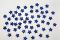 Nail Art Flower Power Strasssteinchen aus Acryl - montanablau