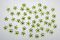 Nail Art Flower Power Strasssteinchen aus Acryl - olivgrn