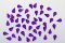 Nail Art Strasssteinchen aus Acryl Tropfen - lila