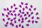 Nail Art Strasssteinchen aus Acryl Tropfen - lila pink