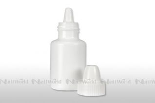 Kunststoff-Tropfflasche weiss - 10 ml