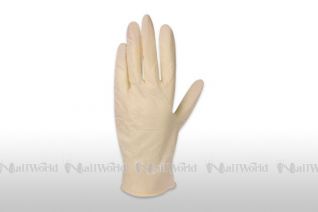 Latex-Handschuhe - Natur - 100 Stck - Gr. M (mittel 7 - 7) 