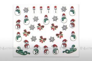 XMAS Glitter Nail Art Sticker 