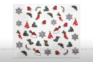 XMAS Glitter Nail Art Sticker