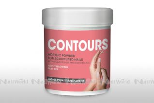 Contours Acryl Pulver   80 g / Light Pink-transparent 