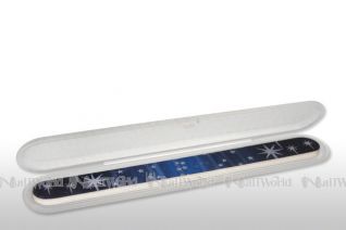 Weihnachsfeile & Kunststoff-Case, Lnge 18 cm - Motiv: Stars-Sky