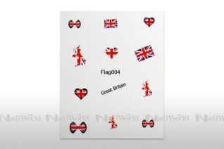 Nail Art Flaggen-Decals - Grobritannien 