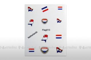 Nail Art Flaggen-Decals - Niederlande 