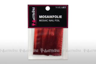 Mosaikfolie-Metallic Rot            