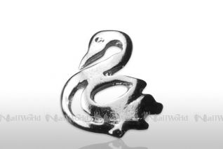 Nagel - Embleme, silber- Schwan