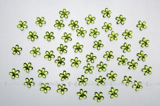 Nail Art Flower Power Strasssteinchen aus Acryl - olivgrn
