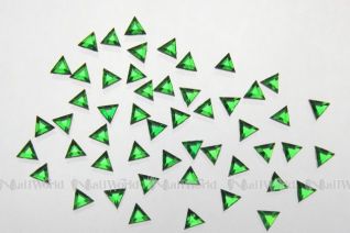 Nail Art Strasssteinchen aus Acryl Dreiecke - hellgrün