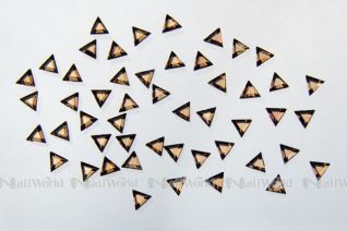 Nail Art Strasssteinchen aus Acryl Dreiecke - braun