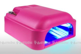 Profi-Lichthrtungsgert mit LED Leuchtdioden und Variotimer - Spezial-Lackierung magenta