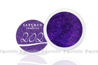 SAREMCO Colourgel 202 - living glitter huckleberry 