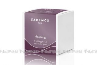 SAREMCO - FINISHING GEL 0.5 ROSE  MILKY GLOSS